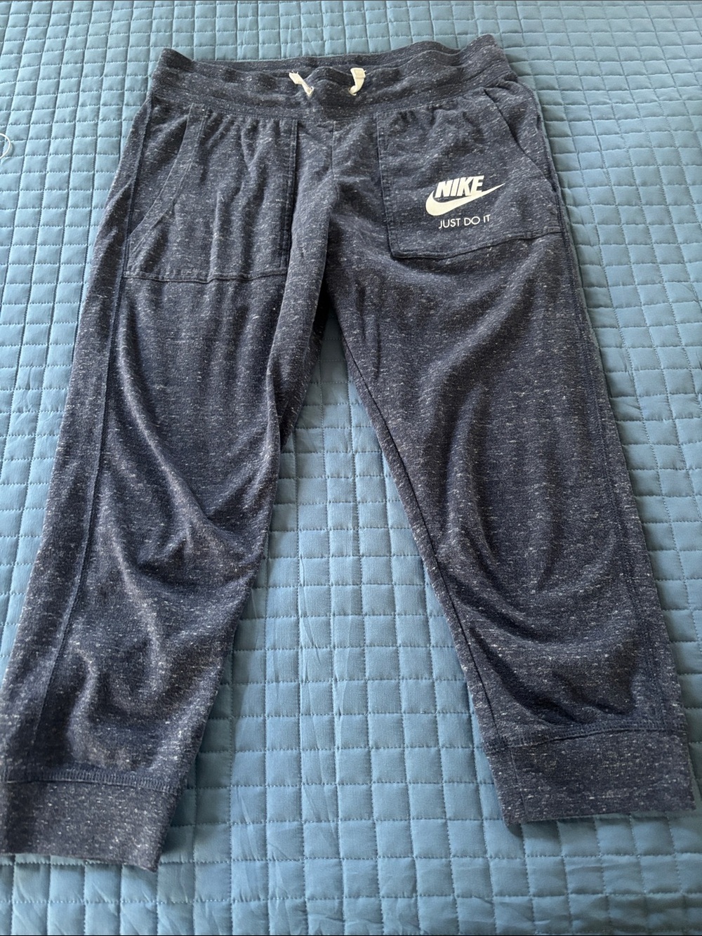 Nike Heathered Charcoal Joggers with Pocket Logo